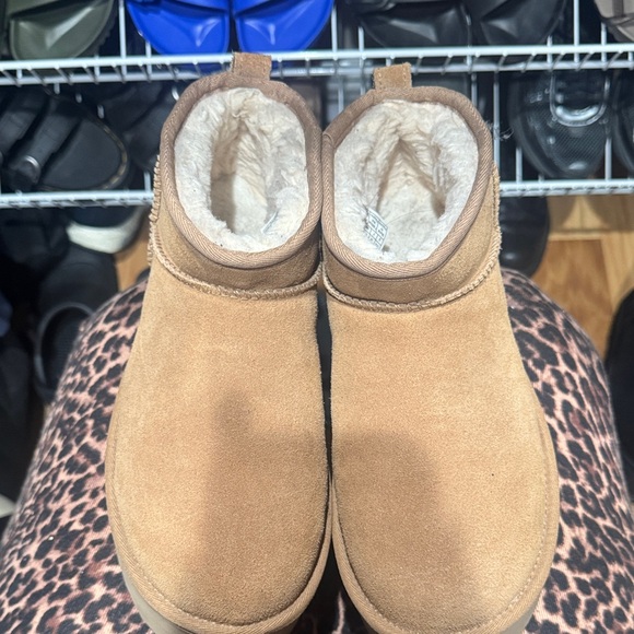 UGG Women's Tan Platform Ankle Boots - Picture 2 of 5